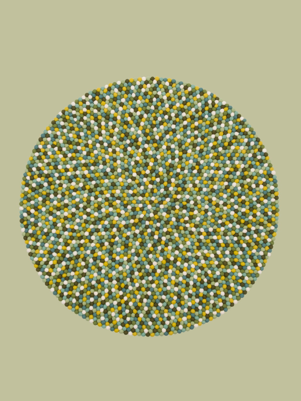 Tapis en boules de feutre Multi