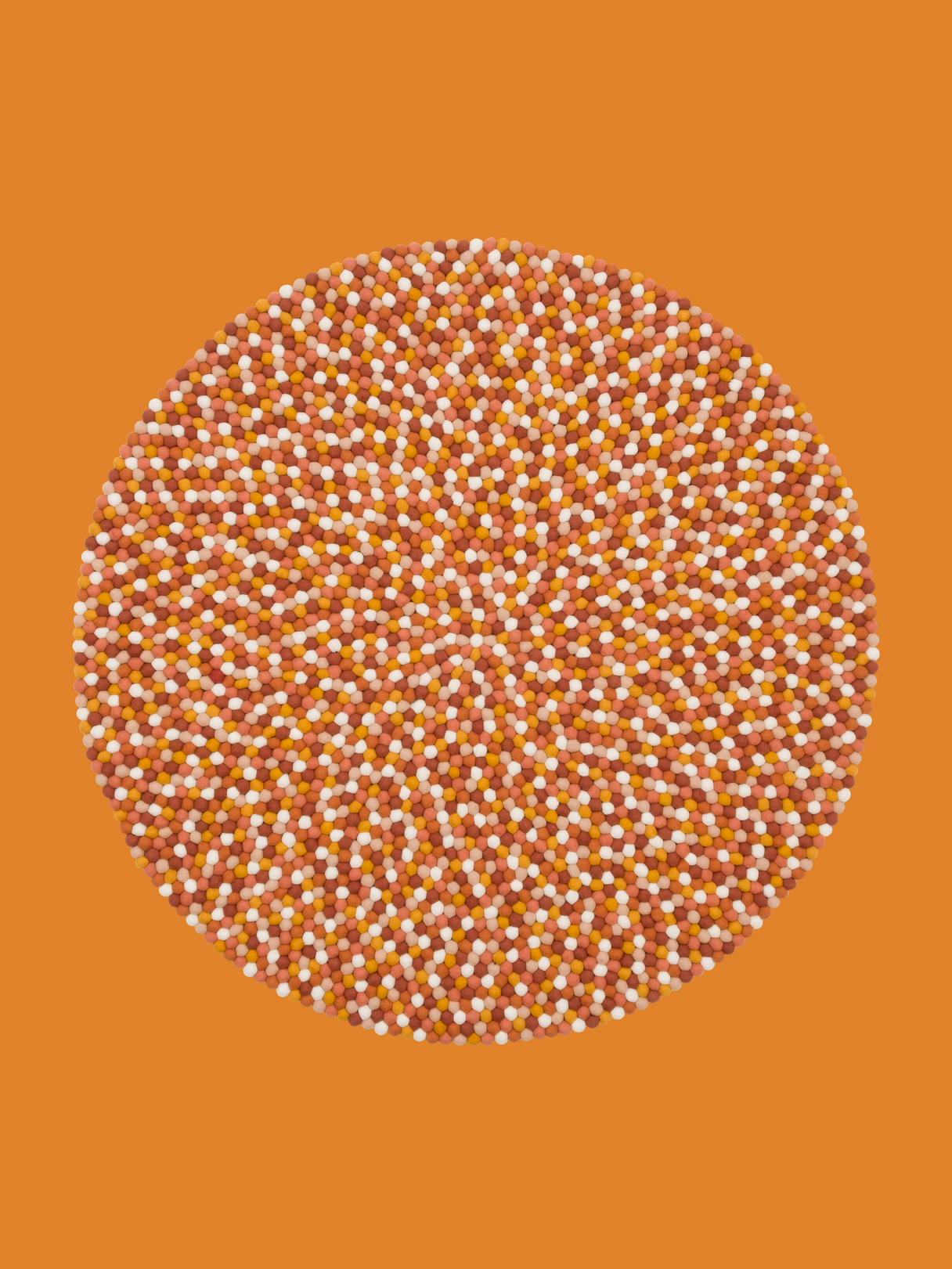 Tapis en boules de feutre Multi