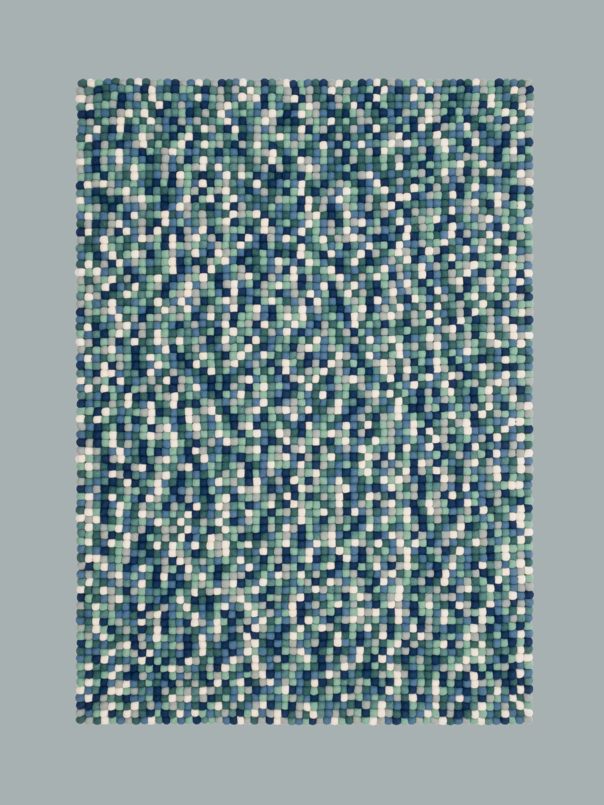 Tapis en boules de feutre Multi