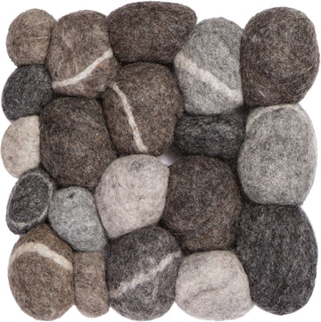Hardy boule de feutre carrée à motif