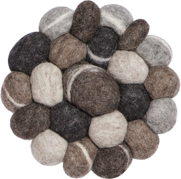 Hardy boule de feutre ronde à motif
